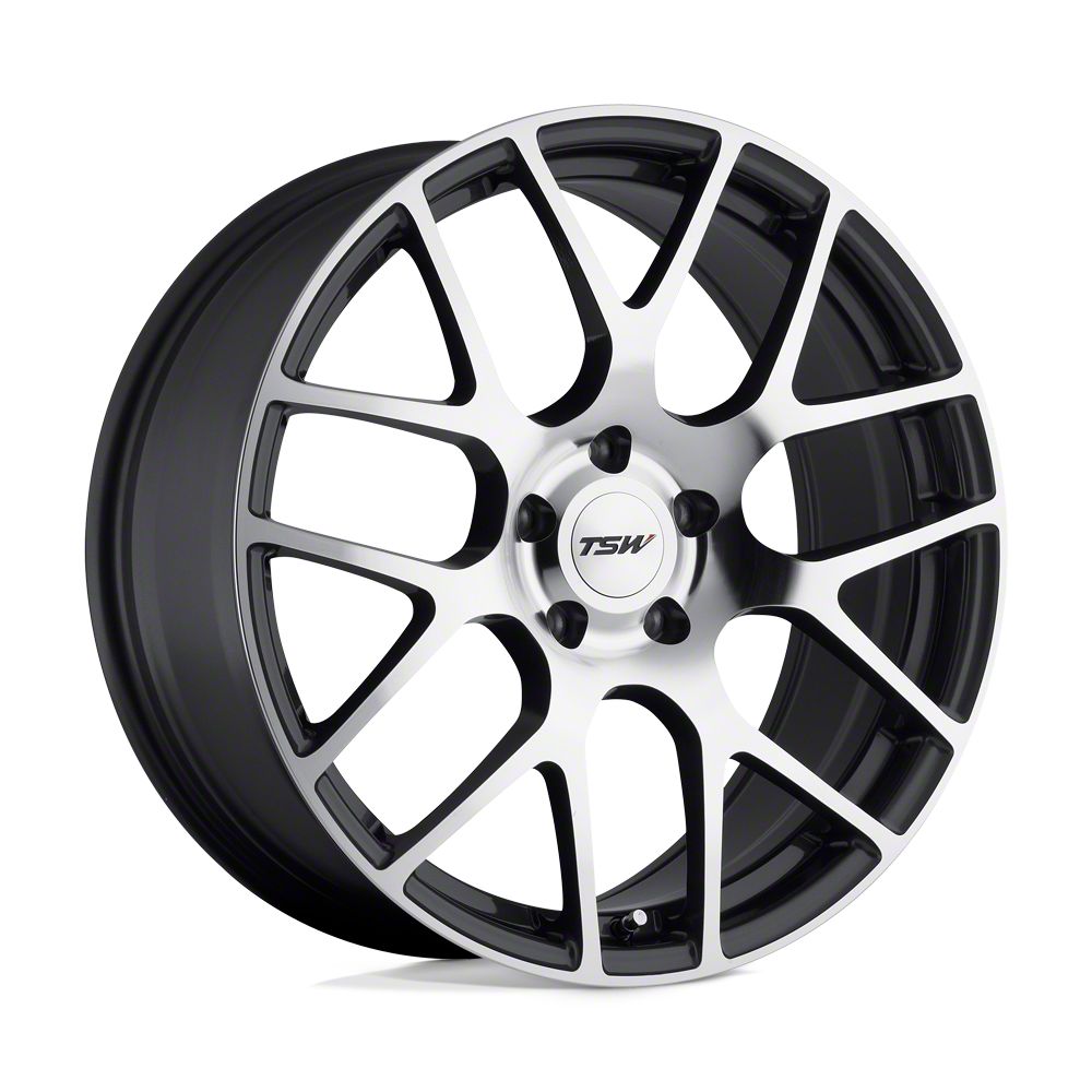 TSW Nurburgring Gunmetal with Mirror Cut Face Wheel; 21x11; 25mm Offset (10-15 Camaro)