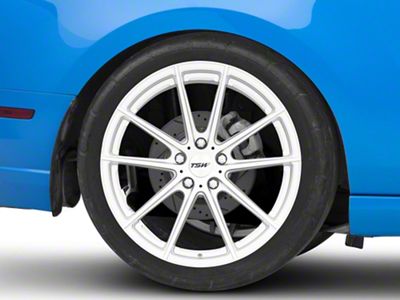 TSW Bathurst Silver Wheel; Rear Only; 20x10.5; 25mm Offset (10-14 Mustang)