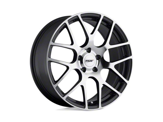 TSW Nurburgring Gunmetal with Mirror Cut Face Wheel; Rear Only; 20x10.5 (10-14 Mustang)