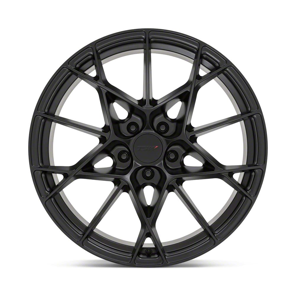 TSW Mustang Sector Semi Gloss Black Wheel; 20x9; 20mm Offset