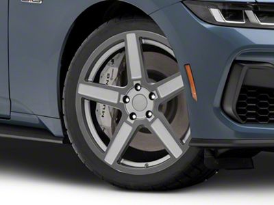 TSW Ascent Matte Gunmetal Wheel; 19x8.5; 30mm Offset (24-25 Mustang EcoBoost w/o Performance Pack)