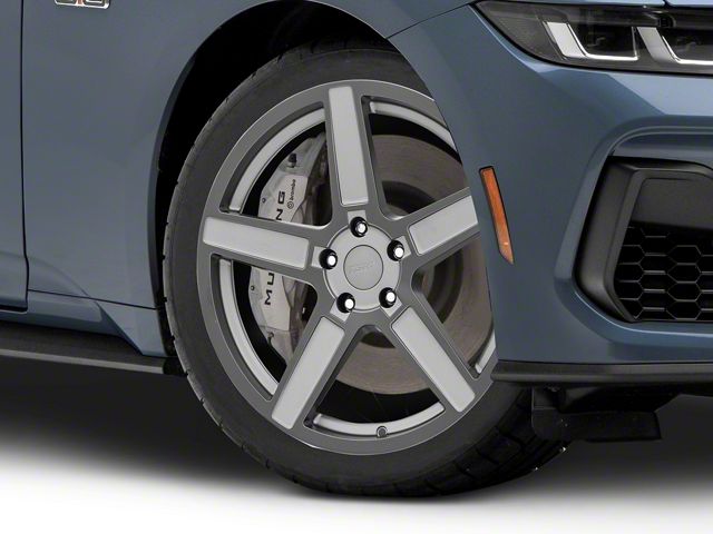 TSW Ascent Matte Gunmetal Wheel; 19x8.5 (2024 Mustang EcoBoost w/o Performance Pack)