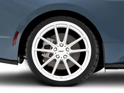 TSW Bathurst Silver Wheel; Rear Only; 20x10 (2024 Mustang)
