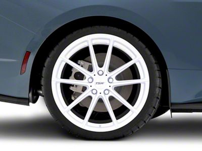 TSW Bathurst Silver Wheel; Rear Only; 20x10.5; 25mm Offset (24-25 Mustang)