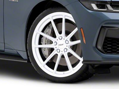TSW Bathurst Silver Wheel; 20x9; 30mm Offset (24-25 Mustang)