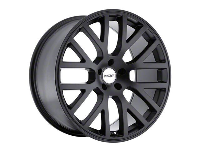 TSW Donington Matte Black Wheel; Rear Only; 20x10 (2024 Mustang)