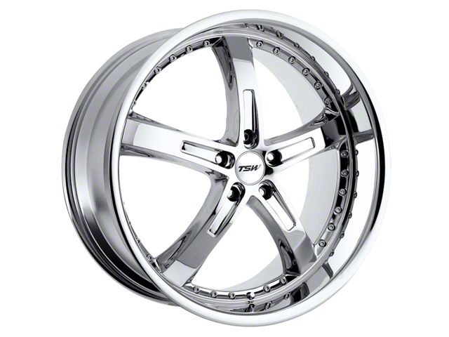 TSW Jarama Chrome Wheel; Rear Only; 19x9.5 (2024 Mustang)