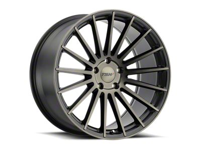TSW Luco Dark Tint Matte Black Machined Wheel; 19x8.5 (2024 Mustang)