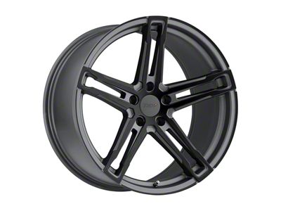 TSW Mechanica Matte Gunmetal with Matte Black Face Wheel; Rear Only; 19x9.5 (2024 Mustang)