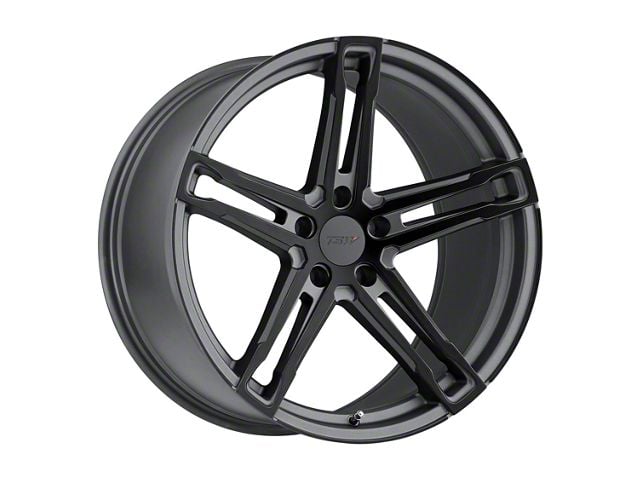 TSW Mechanica Matte Gunmetal with Matte Black Face Wheel; Rear Only; 20x10 (2024 Mustang)