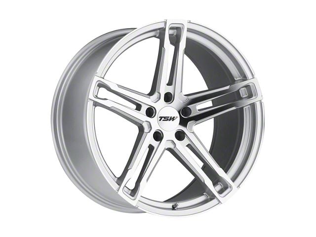 TSW Mechanica Silver Wheel; Rear Only; 20x11 (2024 Mustang)