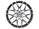 TSW Nurburgring Gunmetal with Mirror Cut Face Wheel; Rear Only; 20x10.5 (2024 Mustang)