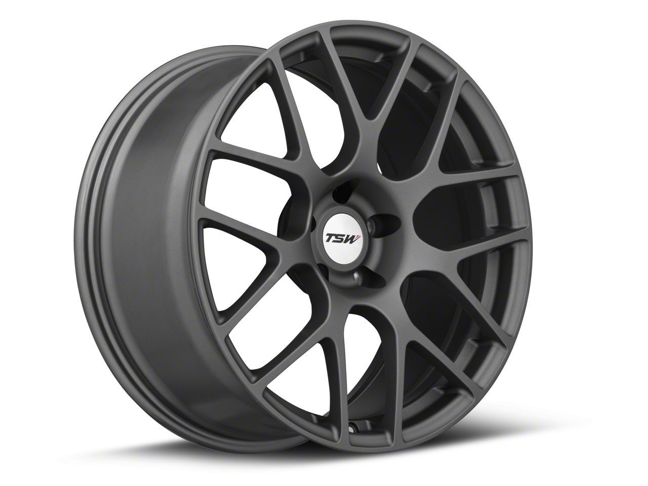 TSW Nurburgring Matte Gunmetal Wheel; Rear Only; 20x10.5; 25mm Offset  (24-25 Mustang)