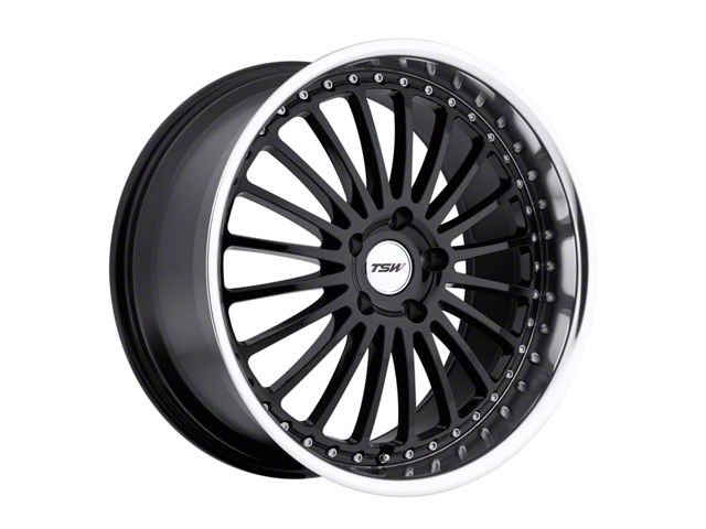 TSW Silverstone Gloss Black Wheel; 20x8.5 (2024 Mustang EcoBoost w/o Performance Pack)