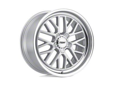 TSW Hockenheim S Silver with Mirror Cut Lip Wheel; 20x8.5; 30mm Offset (99-04 Mustang)
