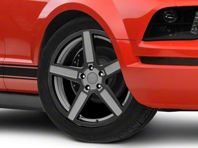 TSW Ascent Matte Gunmetal Wheel; 19x8.5; 30mm Offset (05-09 Mustang GT, V6)