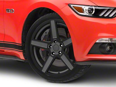 TSW Ascent Matte Gunmetal Wheel; 19x8.5; 30mm Offset (15-23 Mustang EcoBoost w/o Performance Pack, V6)