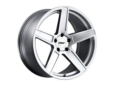 TSW Ascent Matte Titanium Silver Wheel; Rear Only; 20x10 (15-23 Mustang GT, EcoBoost, V6)