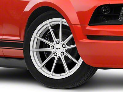 TSW Bathurst Silver Wheel; 19x8.5 (05-09 Mustang)