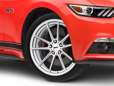 TSW Bathurst Silver Wheel; 19x9; 30mm Offset (15-23 Mustang GT, EcoBoost, V6)