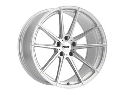 TSW Bathurst Silver with Mirror Cut Face Wheel; Rear Only; 20x10.5; 25mm Offset (16-24 Camaro)