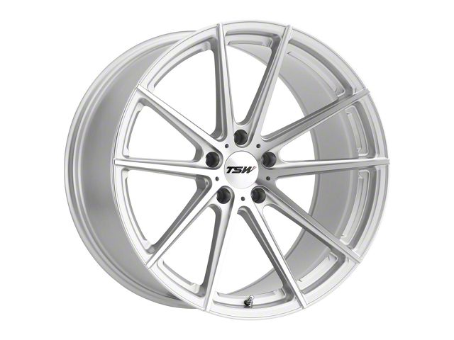 TSW Bathurst Silver with Mirror Cut Face Wheel; Rear Only; 20x10.5 (16-24 Camaro)