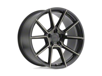 TSW Chrono Matte Black with Machine Face and Dark Tint Wheel; 19x9; 15mm Offset (16-24 Camaro, Excluding SS w/ 6-Piston Front Calipers & ZL1)