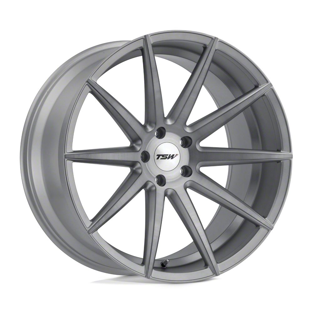 TSW Camaro Clypse Titanium with Matte Brushed Face Wheel; 18x9.5