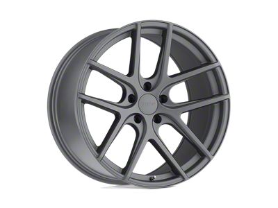 TSW Geneva Matte Gunmetal Wheel; 19x9; 15mm Offset (16-24 Camaro, Excluding SS w/ 6-Piston Front Calipers & ZL1)
