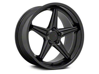 TSW Launch Matte Black with Gloss Black Lip Wheel; 20x8.5; 20mm Offset (16-24 Camaro, Excluding ZL1)