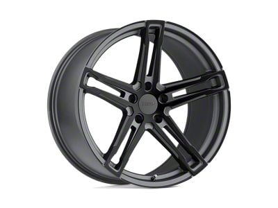 TSW Mechanica Matte Gunmetal with Matte Black Face Wheel; Rear Only; 18x10.5; 27mm Offset (16-24 Camaro, Excluding SS w/ 6-Piston Front Calipers & ZL1)