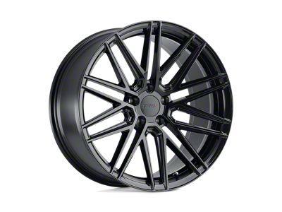 TSW Pescara Gloss Black Wheel; 18x8.5; 35mm Offset (16-24 Camaro, Excluding SS w/ 6-Piston Front Calipers & ZL1)