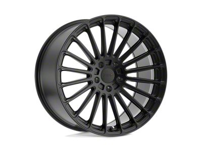 TSW Turbina Matte Black Wheel; Rear Only; 18x10; 25mm Offset (16-24 Camaro, Excluding SS w/ 6-Piston Front Calipers & ZL1)