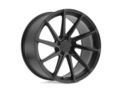 TSW Watkins Double Black Wheel; Left Directional; 19x9; 15mm Offset (16-24 Camaro, Excluding SS w/ 6-Piston Front Calipers & ZL1)