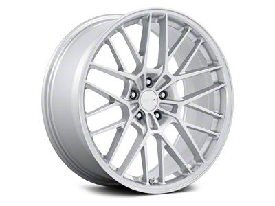 TSW Daytona Gloss Silver Wheel; Rear Only; 22x10.5; 15mm Offset (08-23 RWD Challenger, Excluding Widebody)