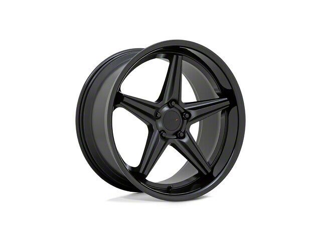 TSW Launch Matte Black with Gloss Black Lip Wheel; 20x8.5 (11-23 RWD Charger, Excluding Widebody)