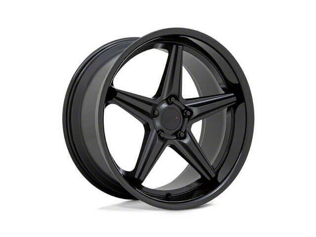 TSW Launch Matte Black with Gloss Black Lip Wheel; Rear Only; 20x10 (11-23 RWD Charger, Excluding Widebody)