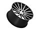 TSW Chicane Gloss Black with Mirror Cut Face Wheel; Rear Only; 20x10 (05-09 Mustang)