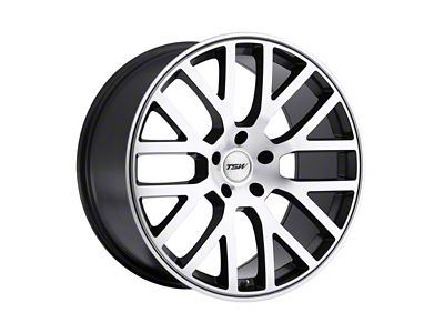 TSW Donington Gunmetal with Mirror Cut Face Wheel; Rear Only; 20x10; 40mm Offset (15-23 Mustang GT, EcoBoost, V6)