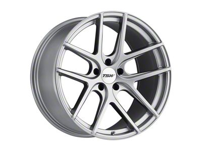 TSW Geneva Matte Titanium Silver Wheel; 19x8; 35mm Offset (15-23 Mustang GT, EcoBoost, V6)