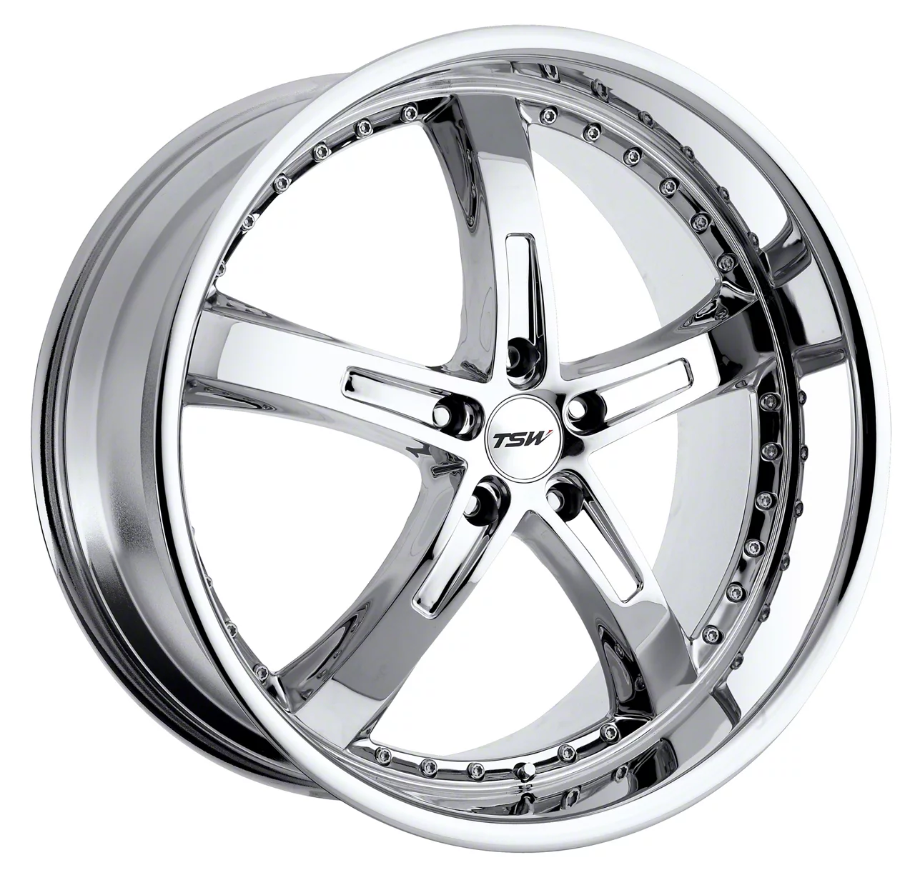 TSW Mustang Jarama Chrome Wheel; Rear Only; 19x9.5; 40mm