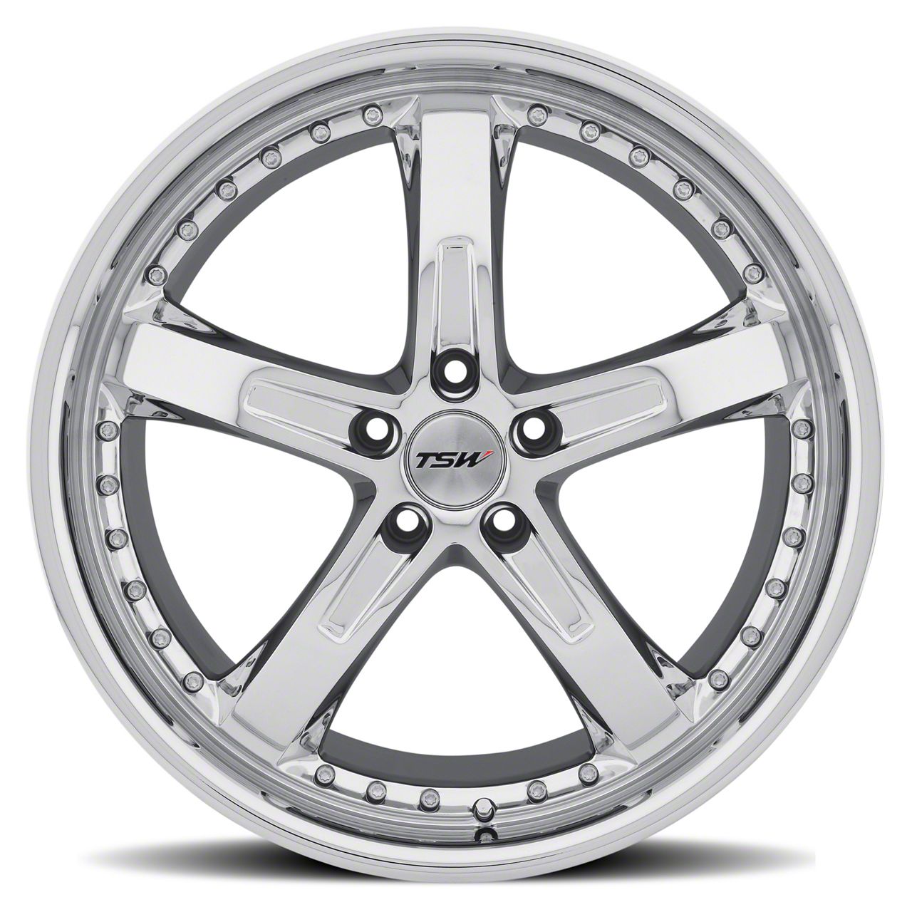 TSW Mustang Jarama Chrome Wheel; Rear Only; 19x9.5; 40mm Offset
