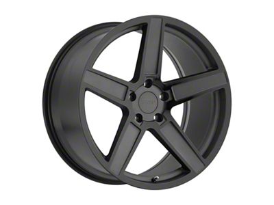 TSW Ascent Matte Gunmetal with Gloss Black Face Wheel; Rear Only; 20x10; 40mm Offset (21-25 Mustang Mach-E)