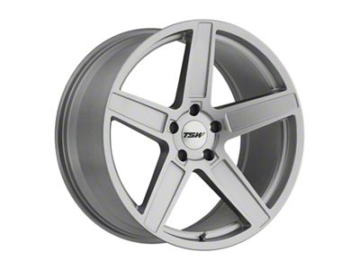 TSW Ascent Matte Titanium Silver Wheel; 18x8.5; 43mm Offset (21-25 Mustang Mach-E, Excluding GT)