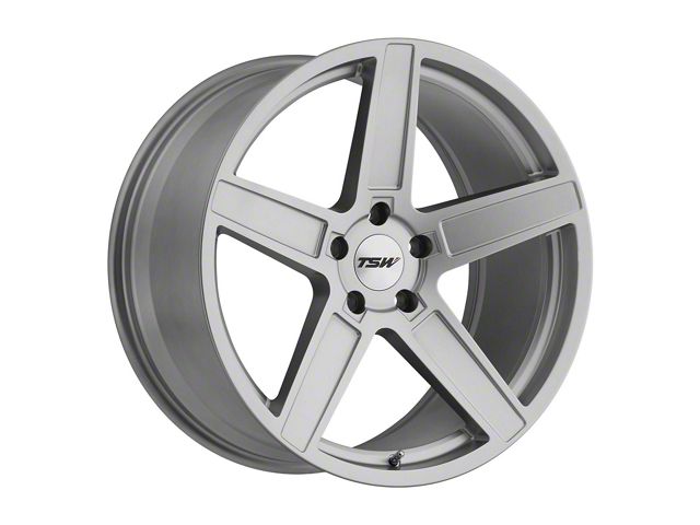 TSW Ascent Matte Titanium Silver Wheel; 18x8.5 (21-24 Mustang Mach-E, Excluding GT)