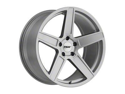 TSW Ascent Matte Titanium Silver Wheel; 18x8.5 (21-23 Mustang Mach-E, Excluding GT)