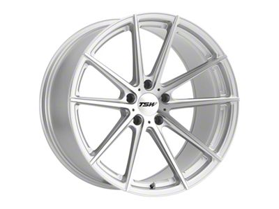 TSW Bathurst Gloss Silver Wheel; 19x8; 40mm Offset (21-25 Mustang Mach-E)