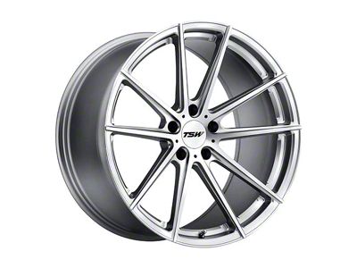 TSW Bathurst Silver with Mirror Cut Face Wheel; 18x8; 40mm Offset (21-25 Mustang Mach-E, Excluding GT)