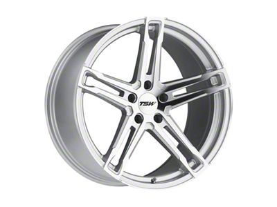TSW Mechanica Silver with Mirror Cut Face Wheel; 20x8.5; 40mm Offset (21-25 Mustang Mach-E)