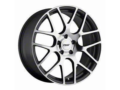 TSW Nurburgring Gunmetal with Mirror Cut Face Wheel; 22x9 (21-24 Mustang Mach-E)